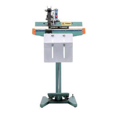 65 pcs/min Electric Driven DUOQI PFS-350*1 Foot Pedal Sealing Machine for Food Industry