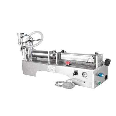 buy DUOQI Y2WTD Double Nozzle Liquid Filling Machine for Shampoo and Juice at 0.4 Mpa Pressure online manufacture