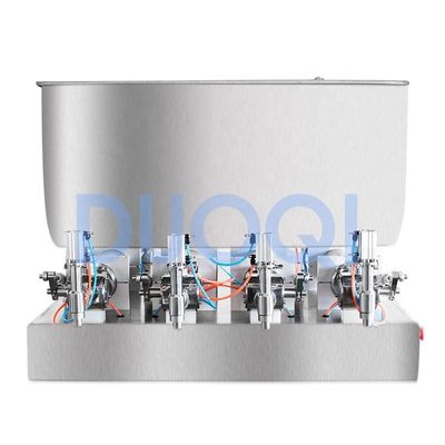 Buy DUOQI G4WTD Semi Matic Filling Machine for Honey Juice Detergent Oil 4 Head Nozzles 110V online manufacture