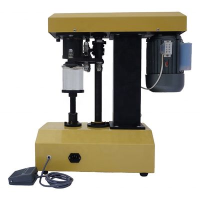 Metal/Aluminum/PET/Paper Screw Round Cap Cans Semi-Auto Seamer DUOQI DQ-160 25 Cans/Min
