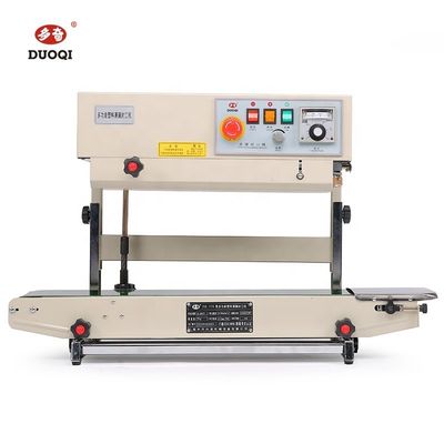 Tamper Proof Continuous Band Sealing Machine Compact Vertical Heat Sealer